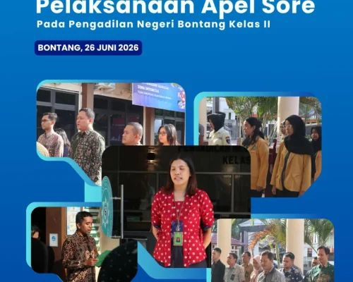 Apel Sore Akhiri Pekan di Pengadilan Negeri Bontang Kelas II.