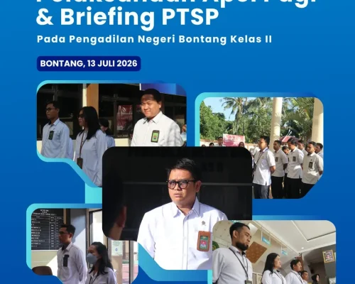 Pengadilan Negeri Bontang menggelar Apel Pagi rutin yang diikuti oleh seluruh aparatur pengadilan, mulai dari Hakim, Aparatur Sipil Negara (ASN), Tenaga Outsourcing, hingga Mahasiswa Magang.