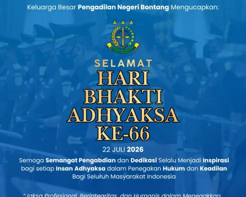 Selamat Hari Bhakti Adhyaksa ke-66.
