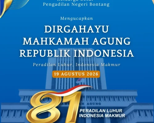 Dirgahayu Mahkamah Agung Republik Indonesia ke-81.
