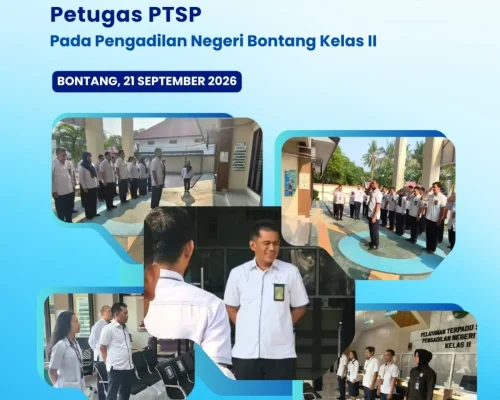 APEL PAGI & BRIEFING PETUGAS PTSP PENGADILAN NEGERI BONTANG.